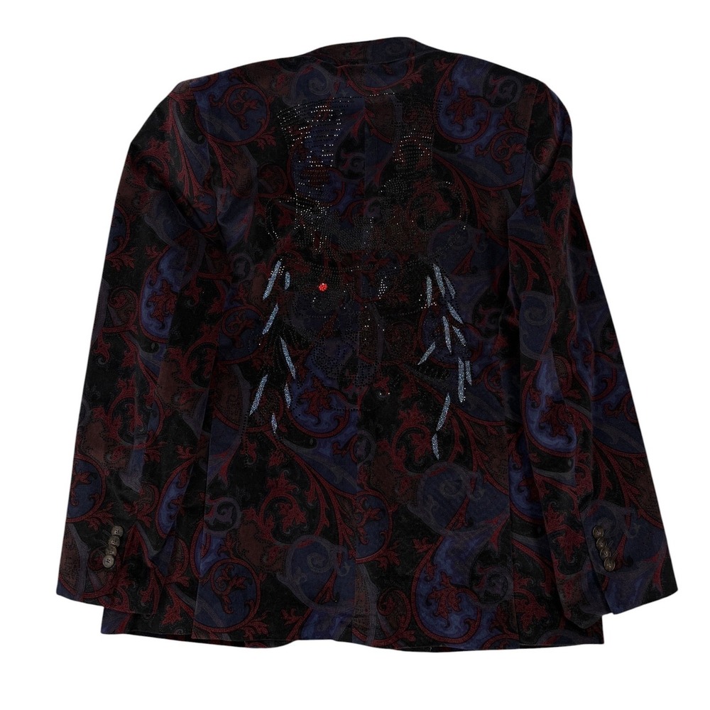 Robert Graham Rare Baron Samedi Voodoo Paisley Rhinestone Men's Blazer 44R (42R)